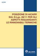 Posizione di AiCARR sul D.Lgs 28/11 per gli aspetti riguardanti le rinnovabili termiche